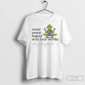 Premium Grinch Hawaiian Inner Peace Begins With Four - Adult & Kids T-Shirts, Sweatshirts & Hoodies apparel design preview 1