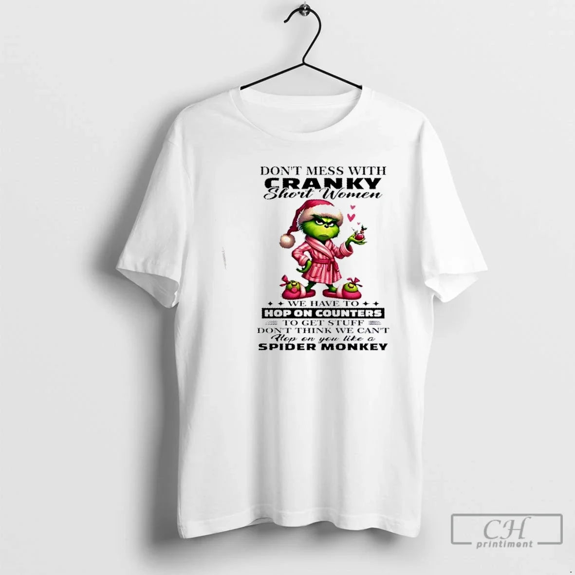 Grinch Dont Mess Cranky Short We Have Hop Counters - Adult & Kids T-Shirts, Sweatshirts & Hoodies apparel design preview 1