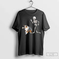 Premium Halloween Australian Shepherd And Skeleton - Adult & Kids T-Shirts, Sweatshirts & Hoodies apparel design preview 1