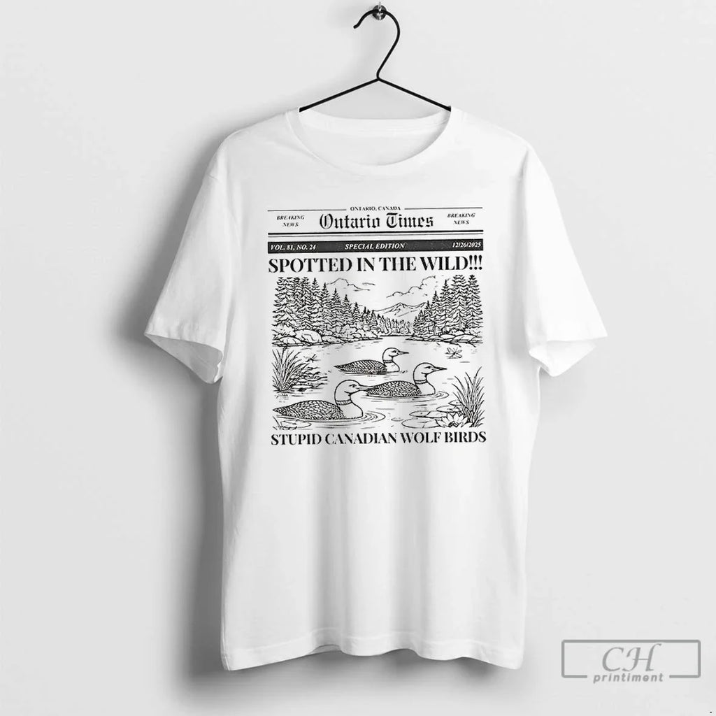Heated Rivalry Stupid Canadian Wolf Bird Spotted Wild - Adult & Kids T-Shirts, Sweatshirts & Hoodies apparel design preview 1
