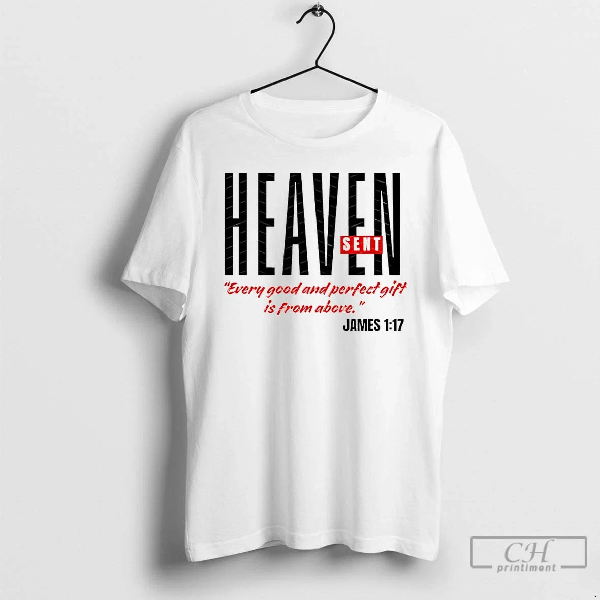 Heaven Sent Everyone Good Perfect Is Above - Adult & Kids T-Shirts, Sweatshirts & Hoodies apparel design preview 1