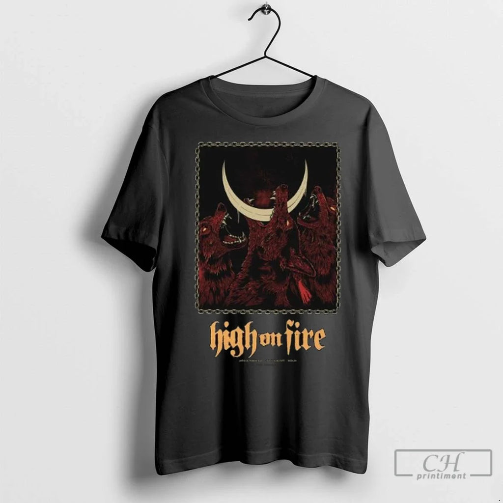 Premium High On Fire Berlin Germany 2025 Event Long - Adult & Kids T-Shirts, Sweatshirts & Hoodies apparel design preview 1