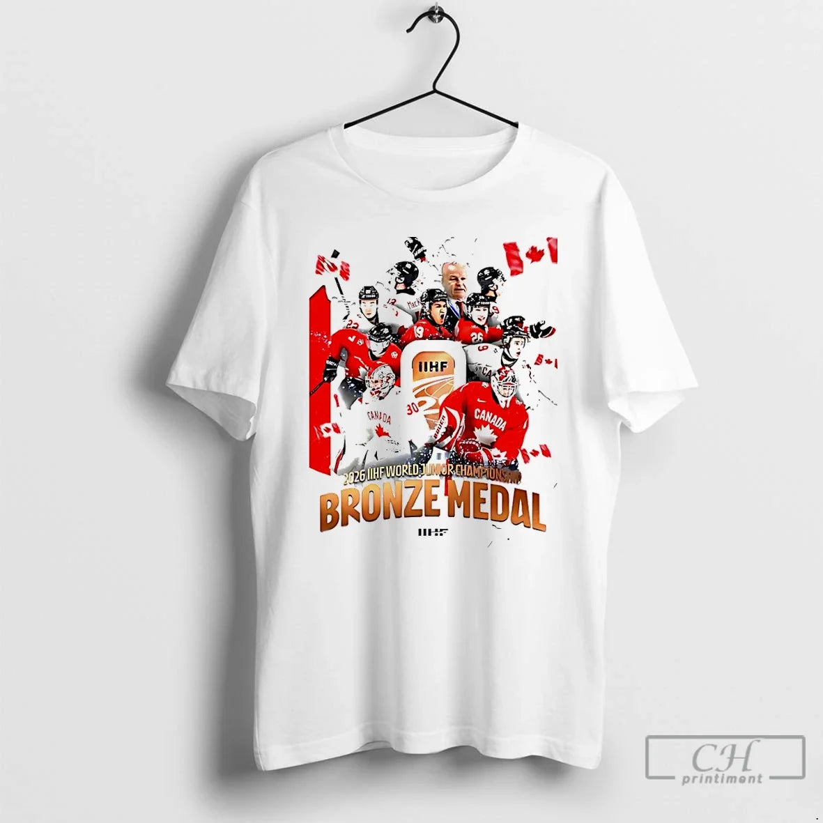 Hockey Canada 2026 Iihf World Junior Champions Bronze - Adult & Kids T-Shirts, Sweatshirts & Hoodies apparel design preview 1