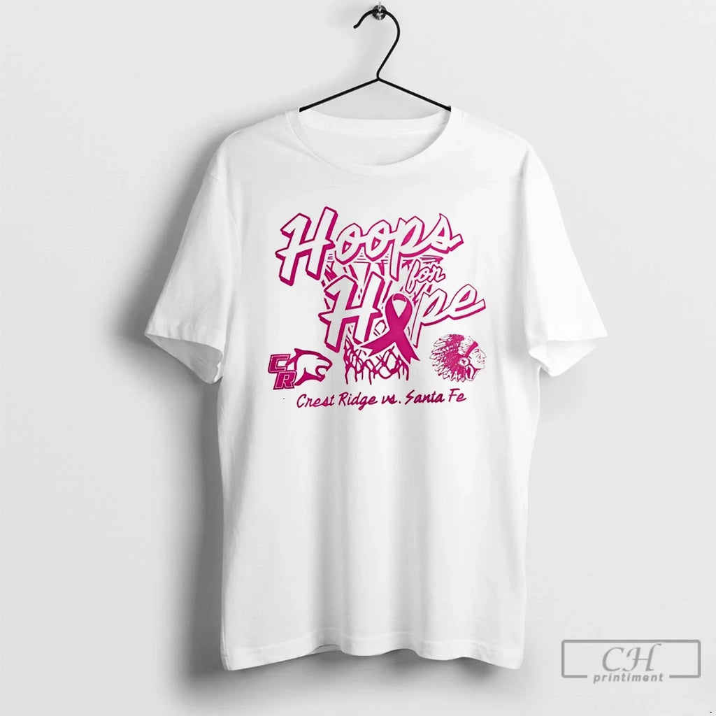 Hoops Hope Crest Ridge Vs Santa Fe Vintage - Adult & Kids T-Shirts, Sweatshirts & Hoodies apparel design preview 1