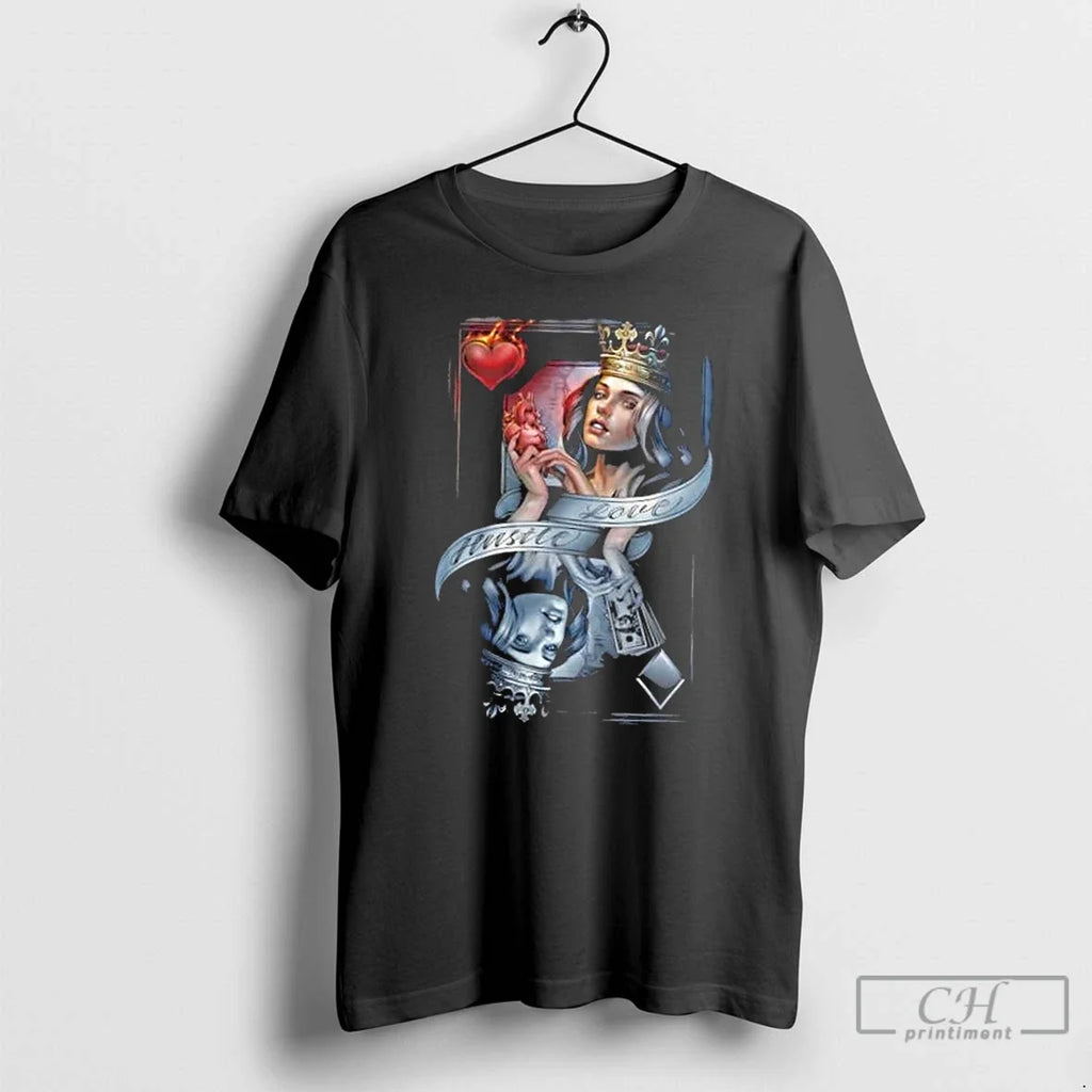 Hustle Love Q Card - Adult & Kids T-Shirts, Sweatshirts & Hoodies apparel design preview 1