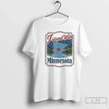 I Stand Minnesota Retro Map - Adult & Kids T-Shirts, Sweatshirts & Hoodies apparel design preview 1