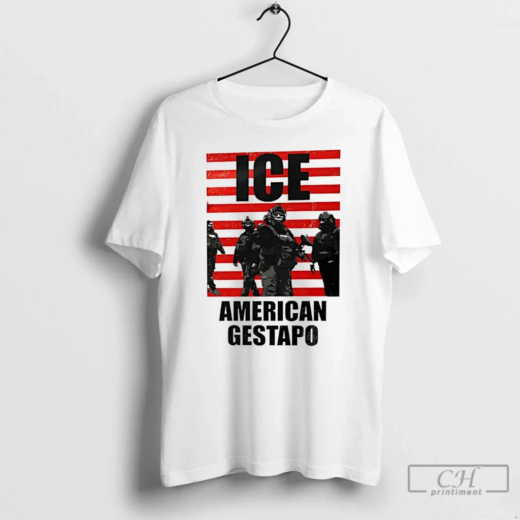 Ice American Gestapo Out Good Abolish - Adult & Kids T-Shirts, Sweatshirts & Hoodies apparel design preview 1
