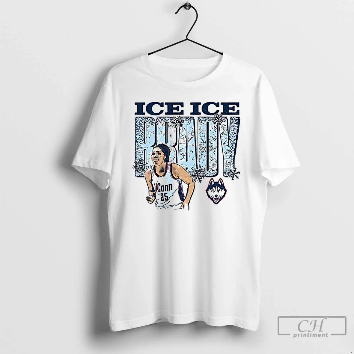 Ice Brady Uconn Huskies 2024 Ncaa Basketball - Adult & Kids T-Shirts, Sweatshirts & Hoodies apparel design preview 1