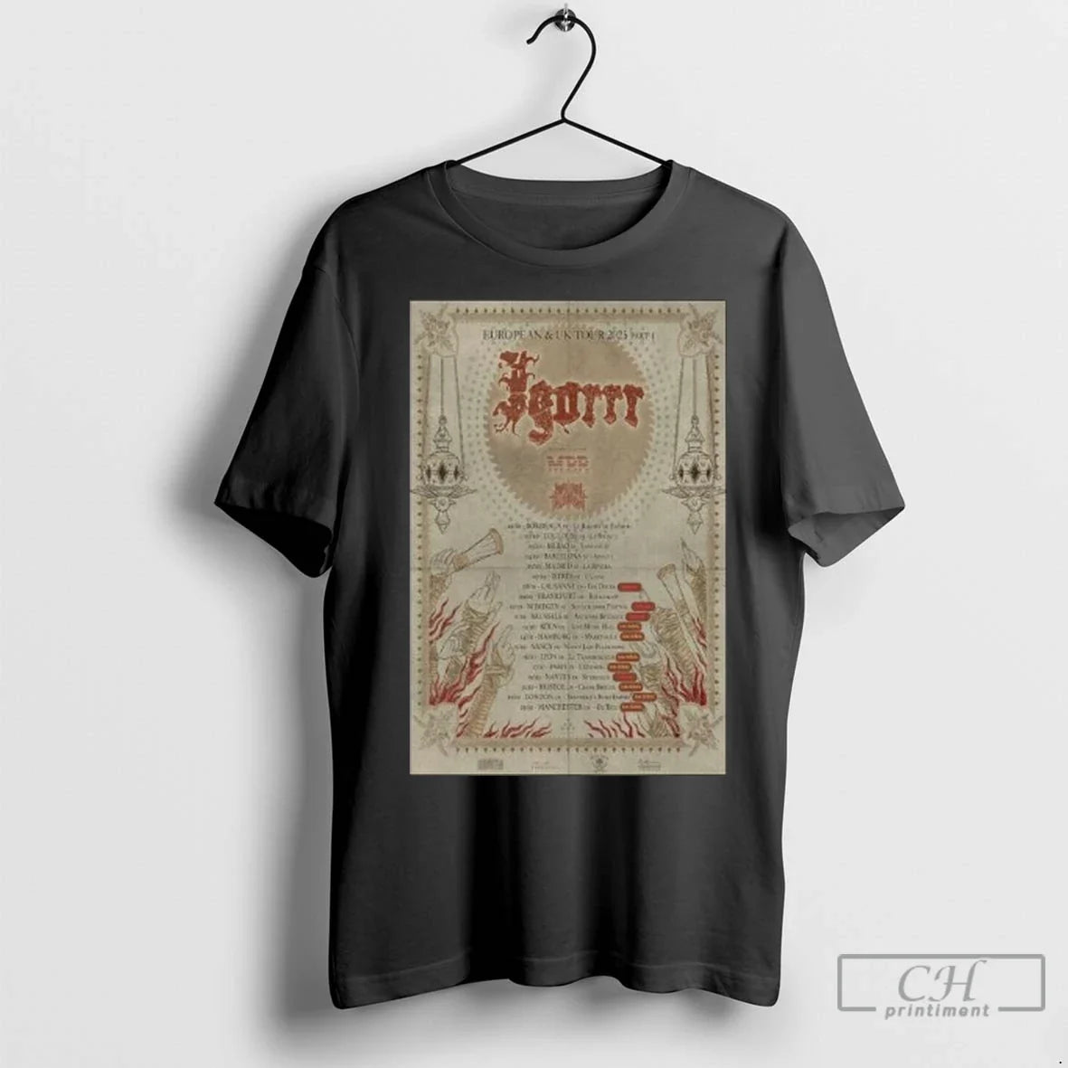 Premium Igorrr Tour Eu Uk 2025 Long Sleve - Adult & Kids T-Shirts, Sweatshirts & Hoodies apparel design preview 1
