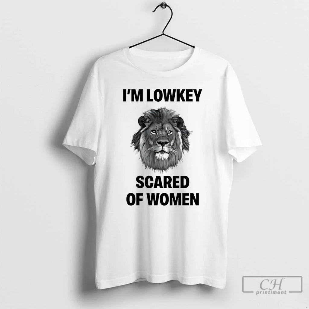 Im Lowkey Scared Lion - Adult & Kids T-Shirts, Sweatshirts & Hoodies apparel design preview 1
