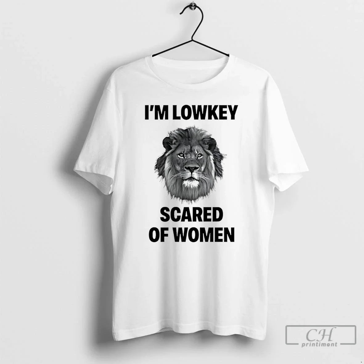 Im Lowkey Scared Lion - Adult & Kids T-Shirts, Sweatshirts & Hoodies apparel design preview 1