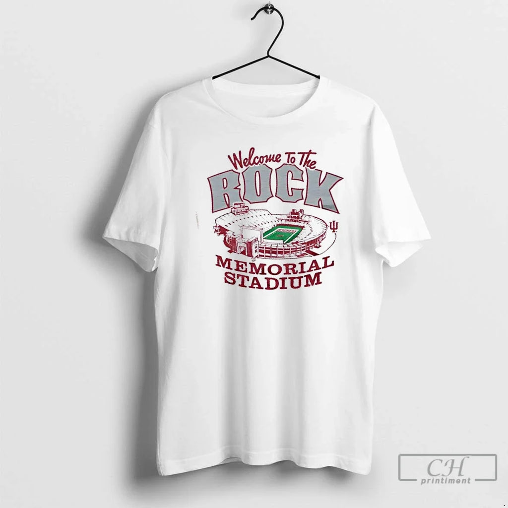 Indiana University Memorial Stadium Welcome Rock - Adult & Kids T-Shirts, Sweatshirts & Hoodies apparel design preview 1