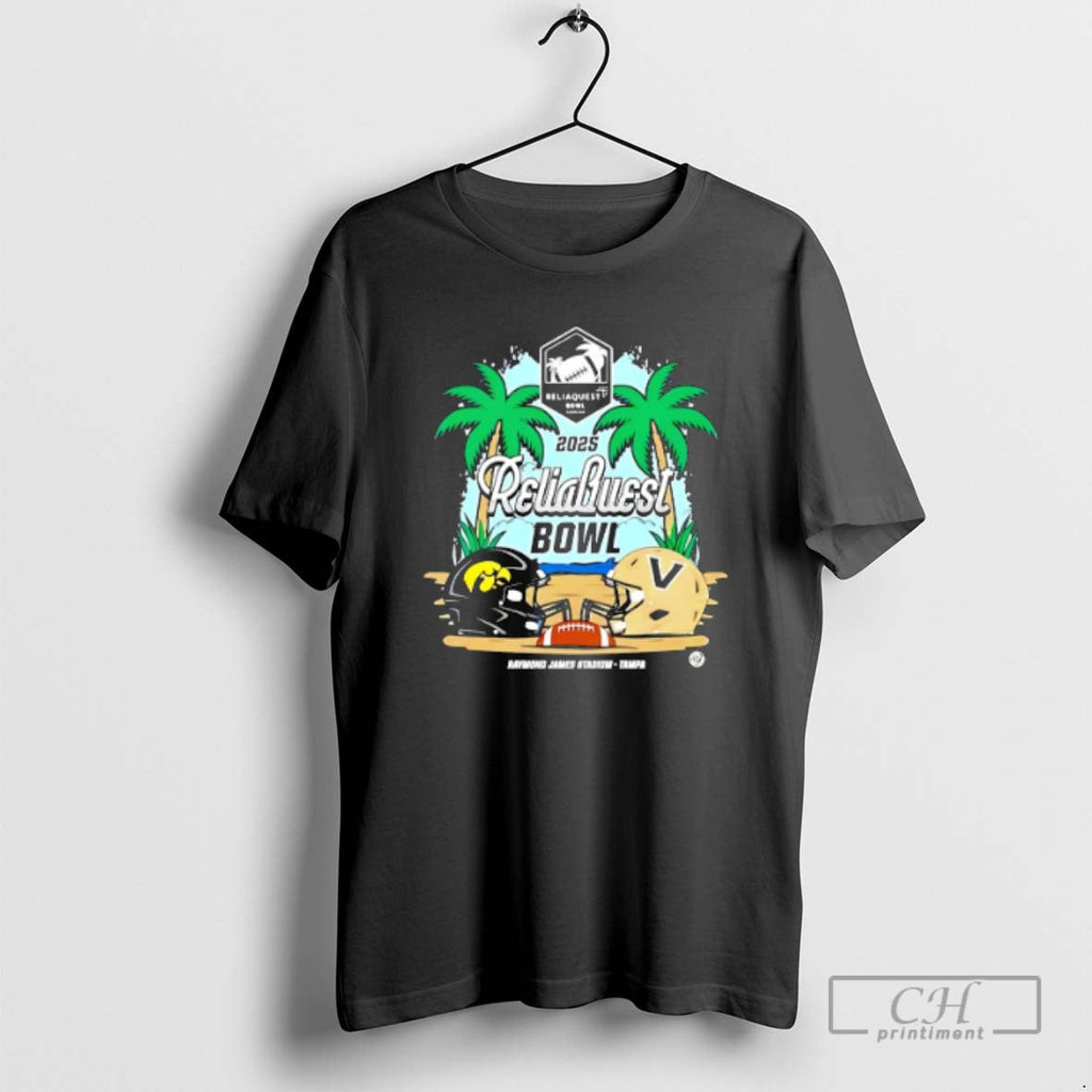 Iowa Hawkeyes Vs Vanderbilt Commodores 2025 - Adult & Kids T-Shirts, Sweatshirts & Hoodies apparel design preview 1