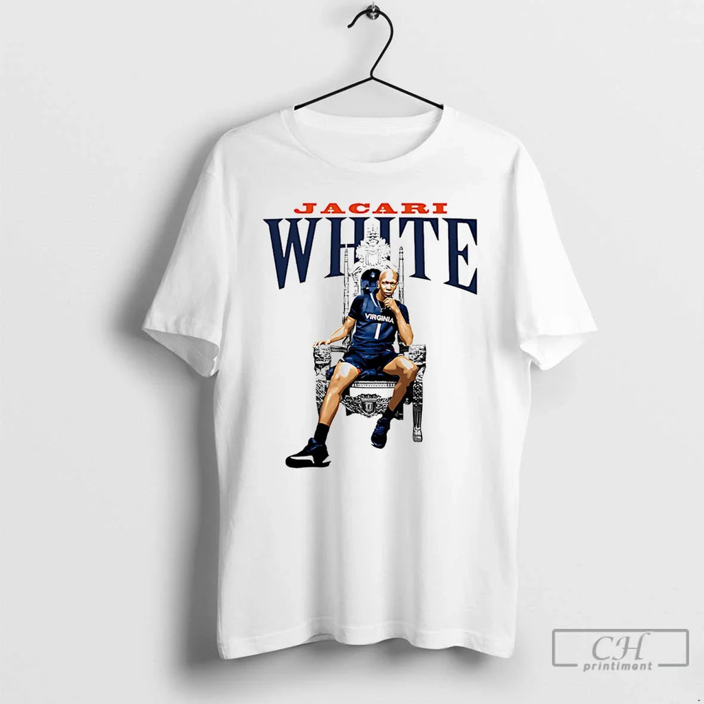 Jacari White Virginia Cavaliers Illustrated - Adult & Kids T-Shirts, Sweatshirts & Hoodies apparel design preview 1