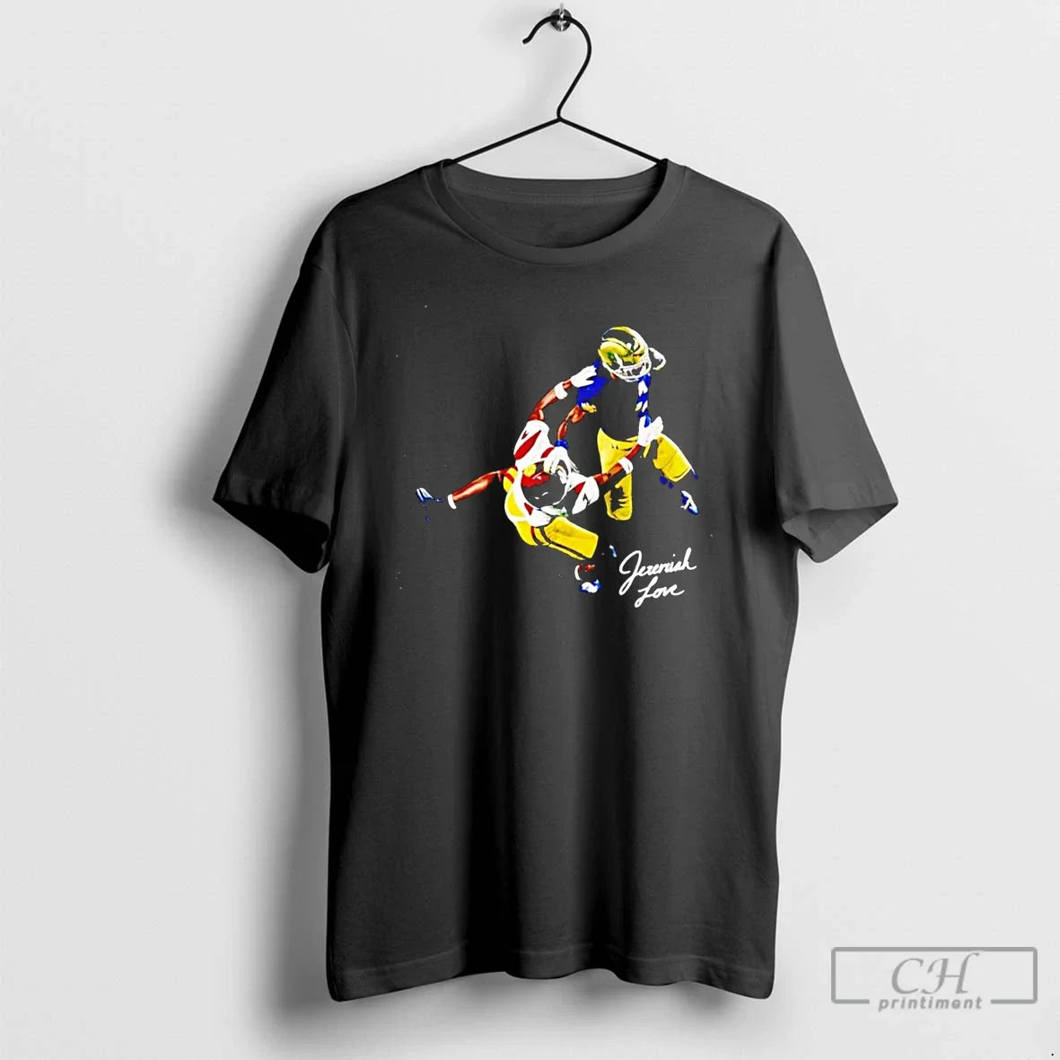 Jeremiyah Love Notre Dame Fighting Irish Football - Adult & Kids T-Shirts, Sweatshirts & Hoodies apparel design preview 1