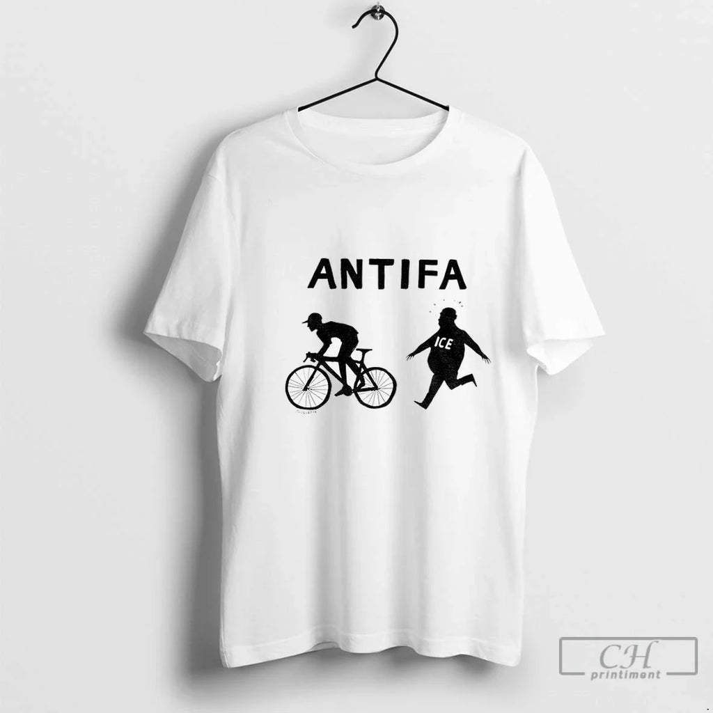 Premium Jesse Duquette Antifa Biker Ice Political - Adult & Kids T-Shirts, Sweatshirts & Hoodies apparel design preview 1