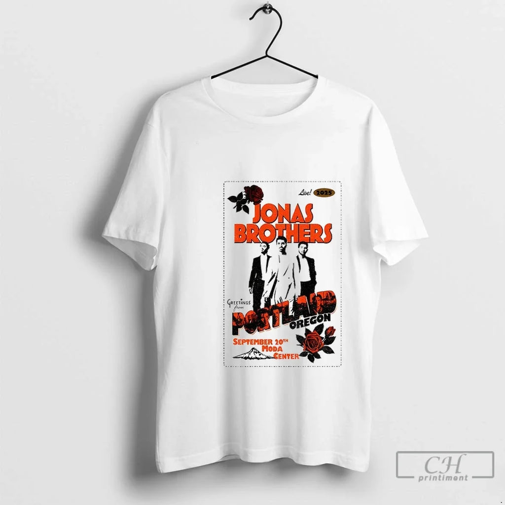 Premium Jonas Brothers Greetings From Your Hometown - Adult & Kids T-Shirts, Sweatshirts & Hoodies apparel design preview 1