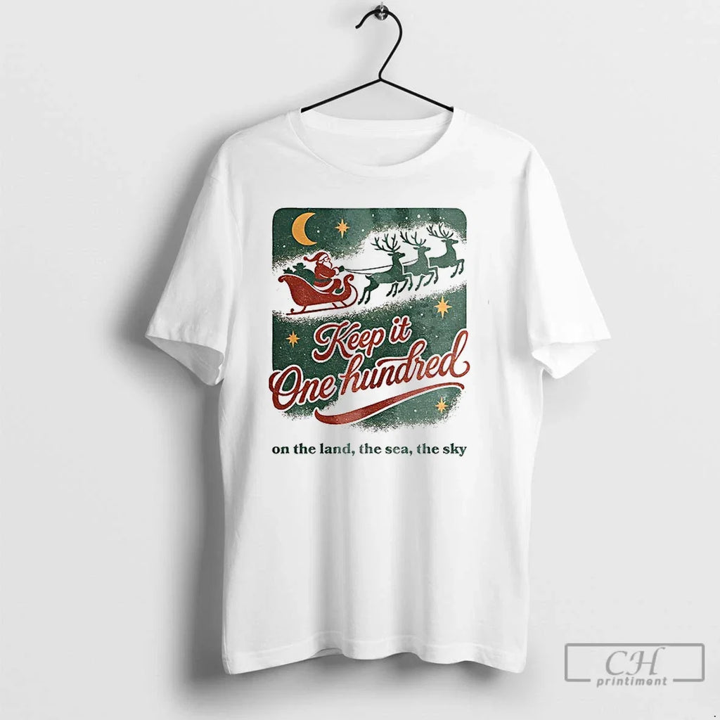 Keep One Hundred Land Sea Sky - Adult & Kids T-Shirts, Sweatshirts & Hoodies apparel design preview 1