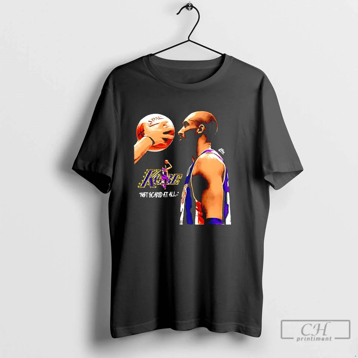Kobe Bryant La Lakers Not Scared All - Adult & Kids T-Shirts, Sweatshirts & Hoodies apparel design preview 1