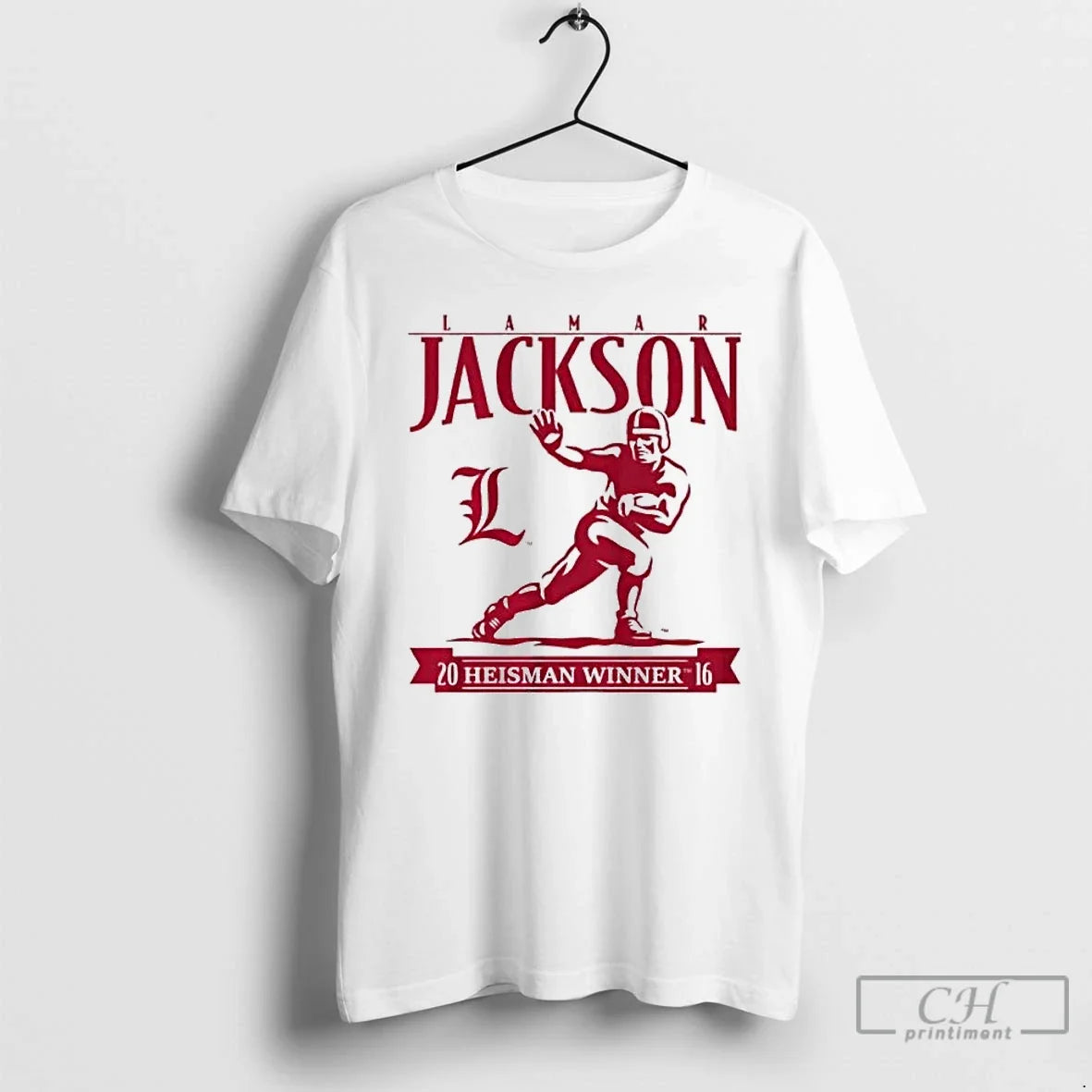 Lamar Jackson Heisman Trophy Winner Louisville - Adult & Kids T-Shirts, Sweatshirts & Hoodies apparel design preview 1