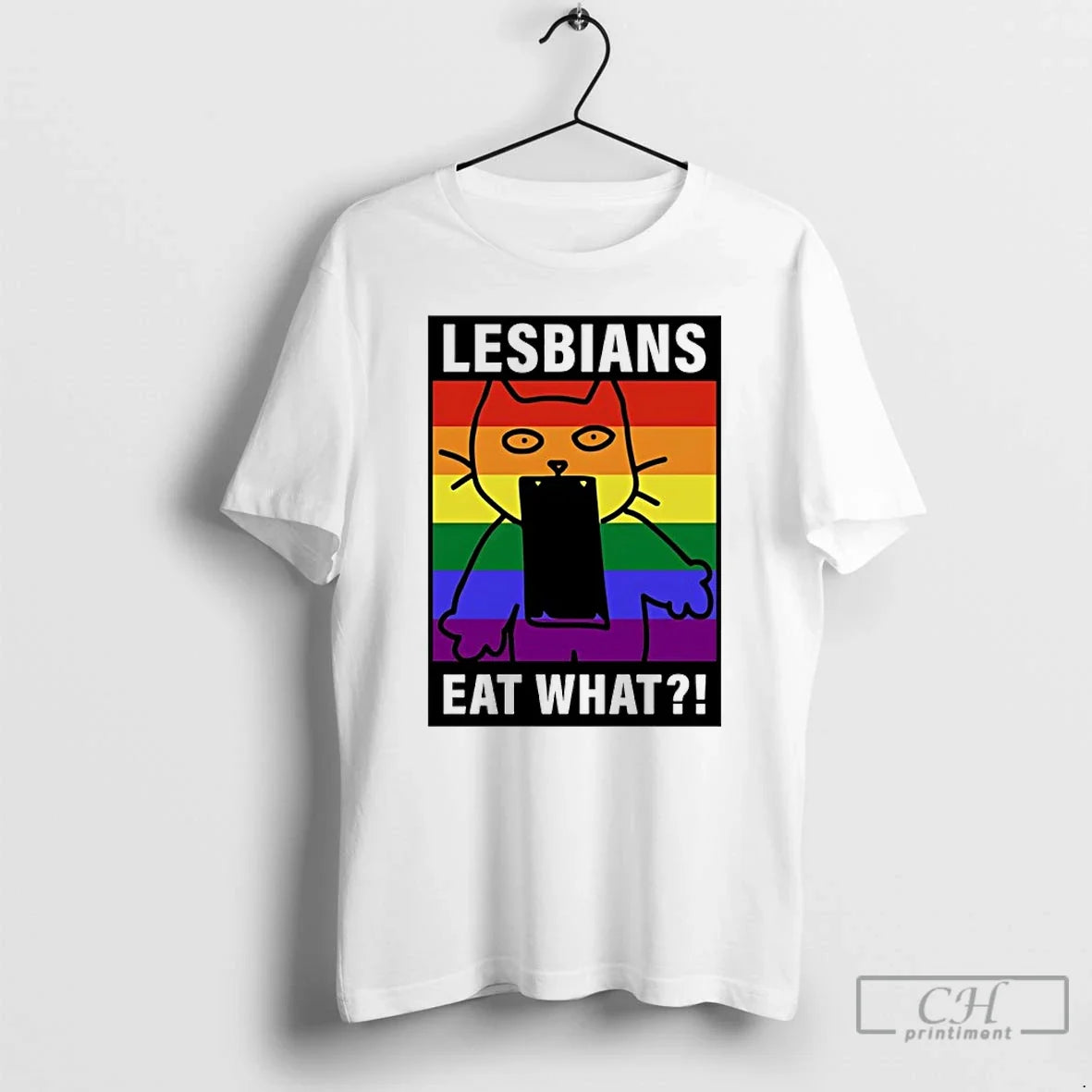 Lesbians Eat What Cat Funny Lgbt - Adult & Kids T-Shirts, Sweatshirts & Hoodies apparel design preview 1