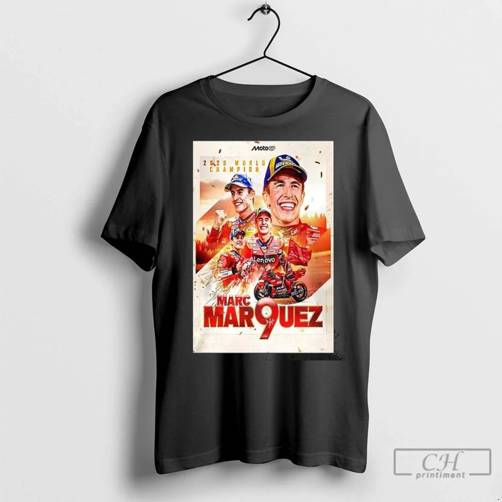 Premium Marc Marquez 2025 World Champion - Adult & Kids T-Shirts, Sweatshirts & Hoodies apparel design preview 1