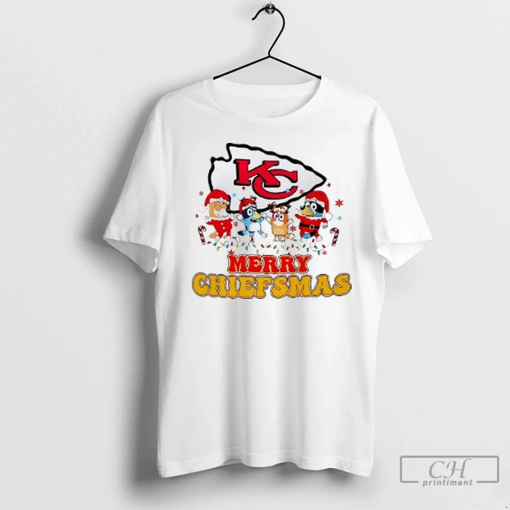 Premium Merry Chiefsmas Kansas City Chiefs Christmas - Adult & Kids T-Shirts, Sweatshirts & Hoodies apparel design preview 1