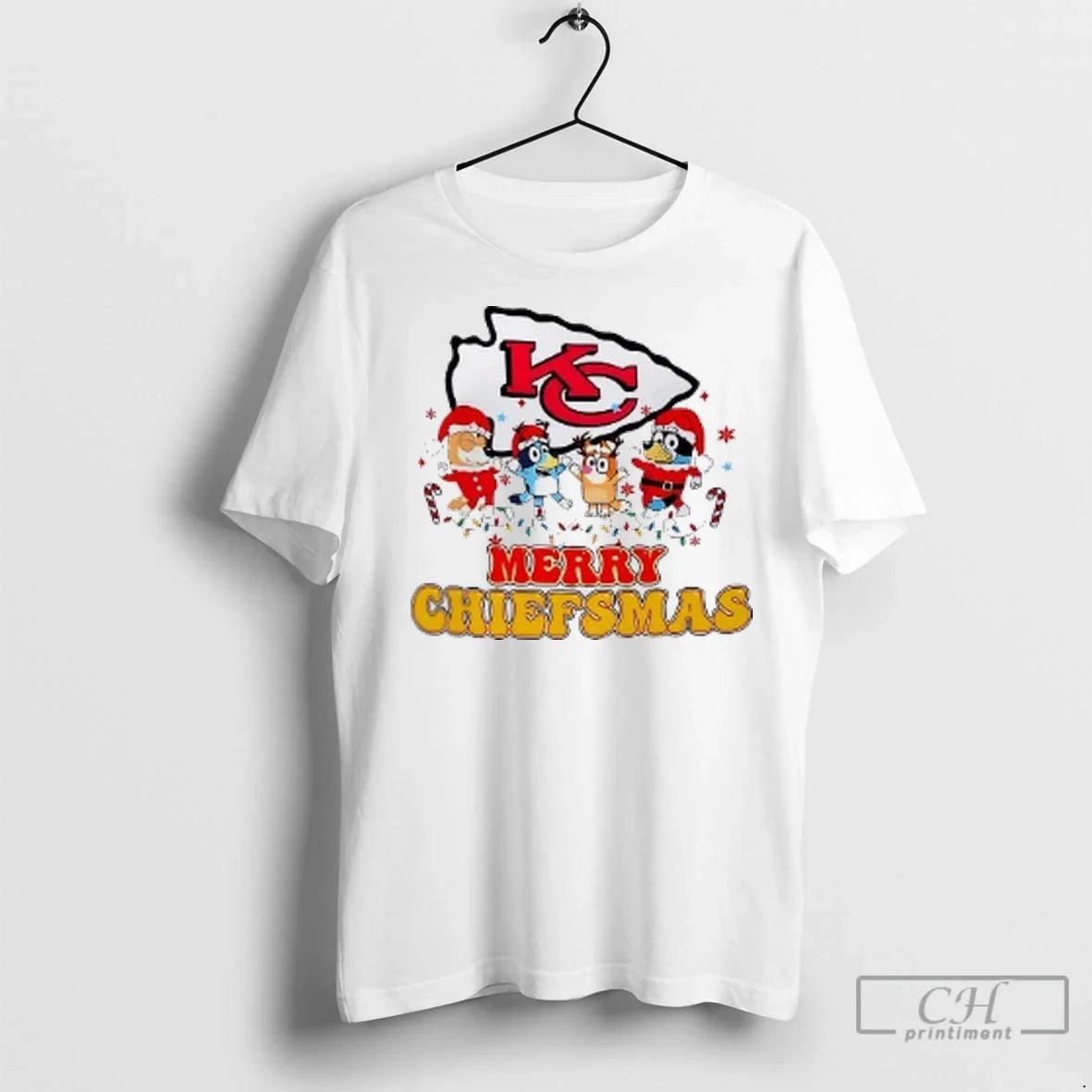 Premium Merry Chiefsmas Kansas City Chiefs Christmas - Adult & Kids T-Shirts, Sweatshirts & Hoodies apparel design preview 1