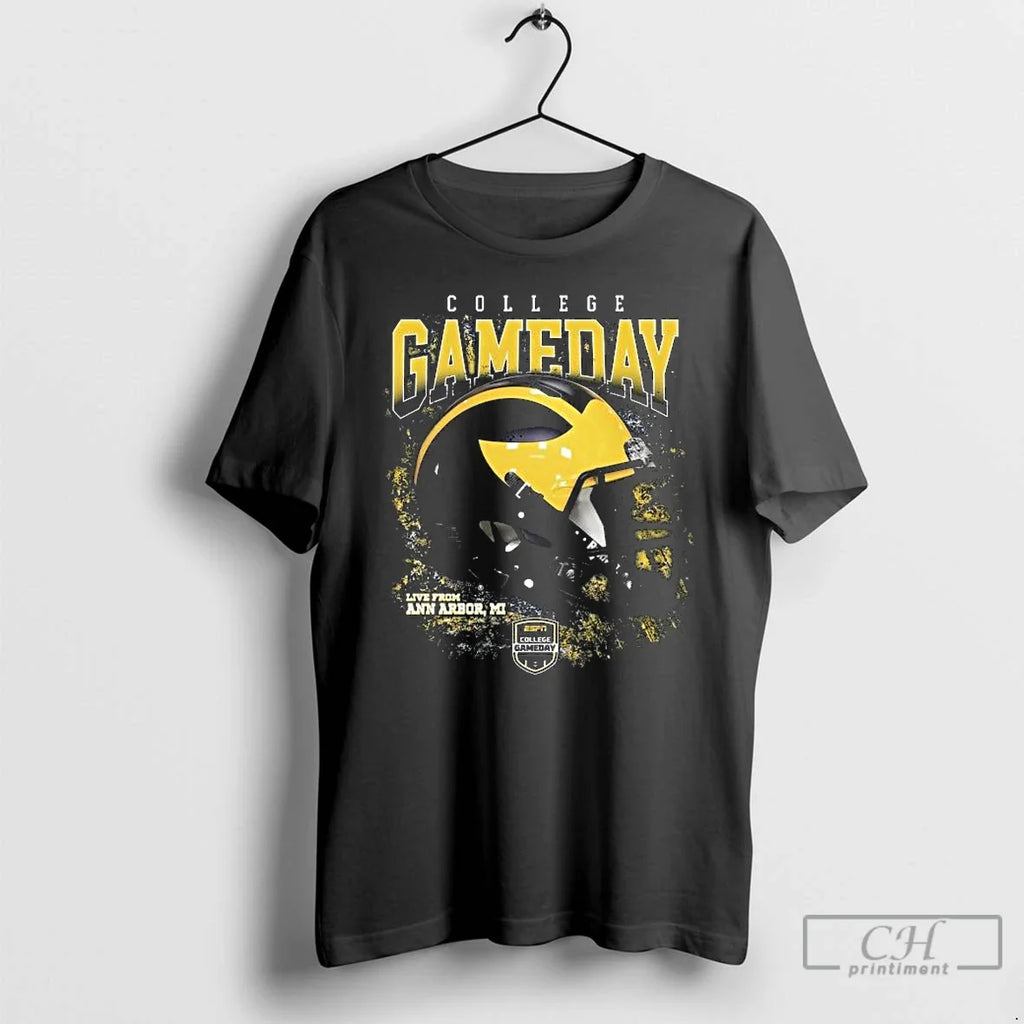 Michigan Wolverines College Gameday Live Ann Arbor Mi - Adult & Kids T-Shirts, Sweatshirts & Hoodies apparel design preview 1