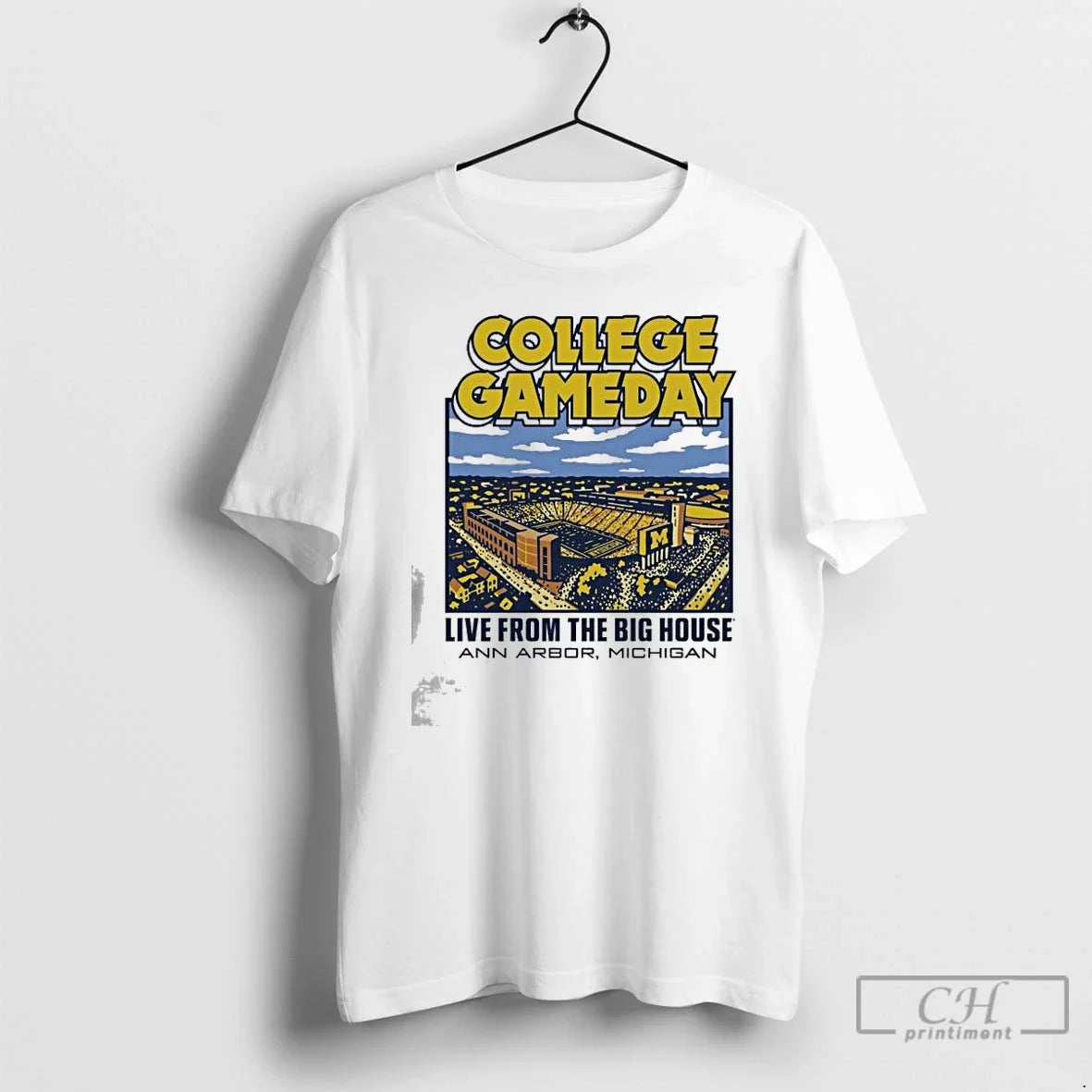 Michigan Wolverines College Gameday Live Big House - Adult & Kids T-Shirts, Sweatshirts & Hoodies apparel design preview 1