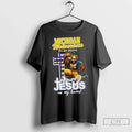 Premium Michigan Wolverines In My Veins Jesus Heart - Adult & Kids T-Shirts, Sweatshirts & Hoodies apparel design preview 1