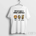 Minion Lion Ass Cheetah My Ex Has 3 Spirit Animals - Adult & Kids T-Shirts, Sweatshirts & Hoodies apparel design preview 1
