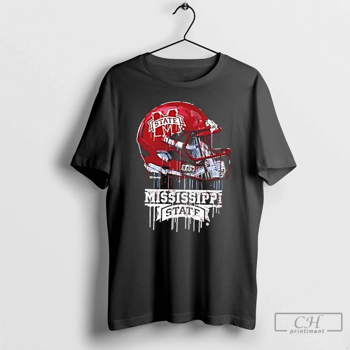 Mississippi State Bulldogs Vive La Fete Dripping - Adult & Kids T-Shirts, Sweatshirts & Hoodies apparel design preview 1