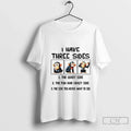 Premium Monkey I Have Three Sides The Quiet Side Fun - Adult & Kids T-Shirts, Sweatshirts & Hoodies apparel design preview 1