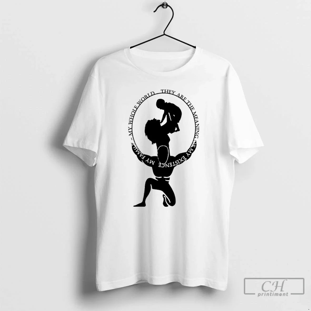 My Whole World They Are Meaning Existence Family - Adult & Kids T-Shirts, Sweatshirts & Hoodies apparel design preview 1