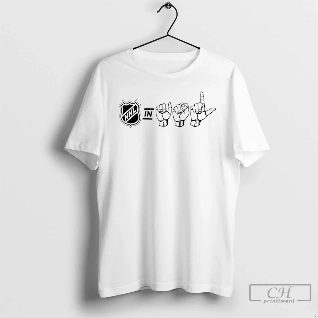 Nhl Starter Asl Hand Sign - Adult & Kids T-Shirts, Sweatshirts & Hoodies apparel design preview 1