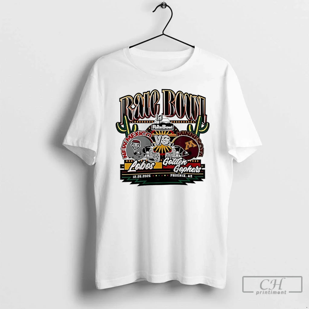 New Mexico Lobos Vs Minnesota Golden Gophers 2025 - Adult & Kids T-Shirts, Sweatshirts & Hoodies apparel design preview 1