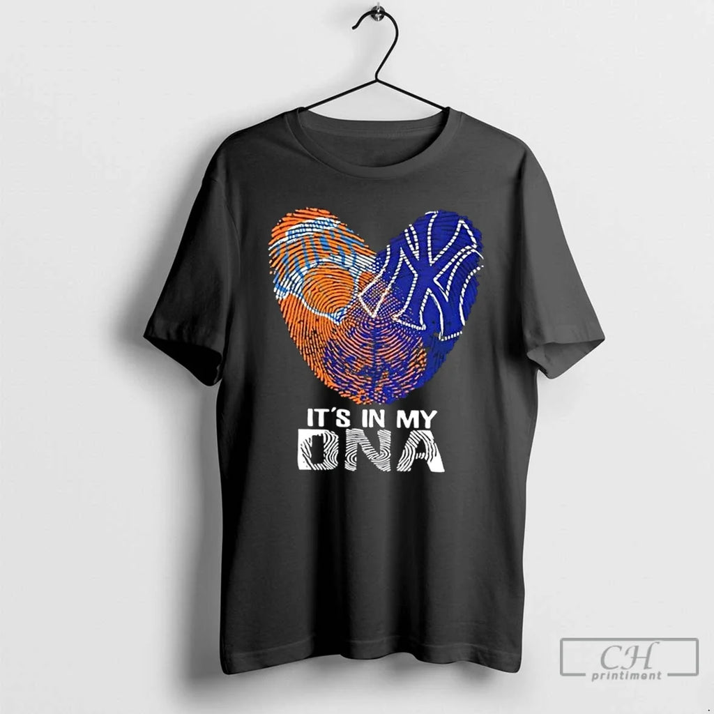 New York City Sports Knicks X Yankees My Dna - Adult & Kids T-Shirts, Sweatshirts & Hoodies apparel design preview 1