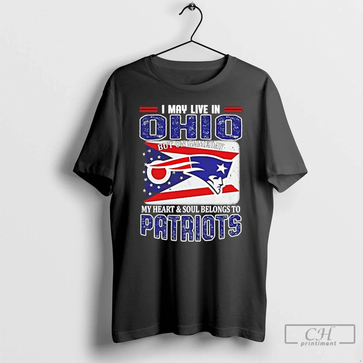 Gameday My Heart Soul Belongs Patriots I May Live - Adult & Kids T-Shirts, Sweatshirts & Hoodies apparel design preview 1