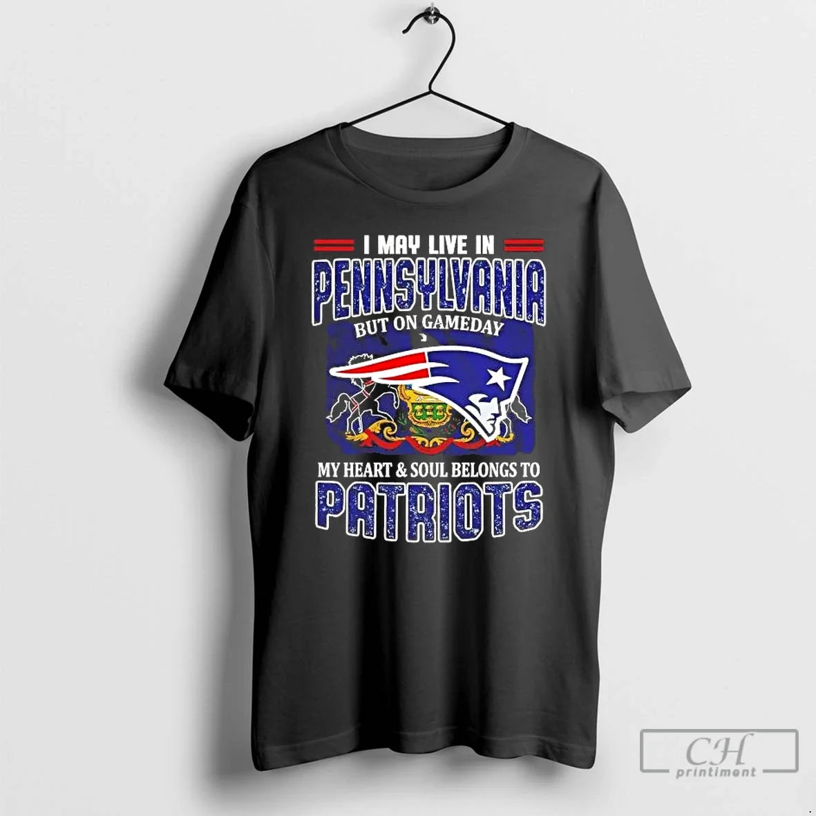 Gameday My Heart Soul Belongs Patriots I May Live - Adult & Kids T-Shirts, Sweatshirts & Hoodies apparel design preview 1