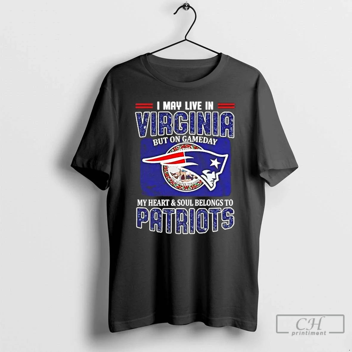 Gameday My Heart Soul Belongs Patriots I May Live - Adult & Kids T-Shirts, Sweatshirts & Hoodies apparel design preview 1