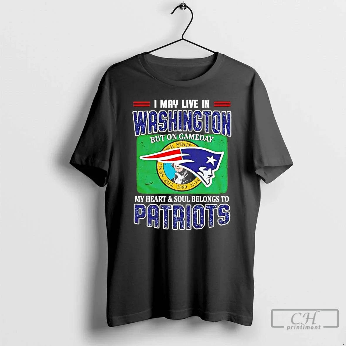 Gameday My Heart Soul Belongs Patriots I May Live - Adult & Kids T-Shirts, Sweatshirts & Hoodies apparel design preview 1