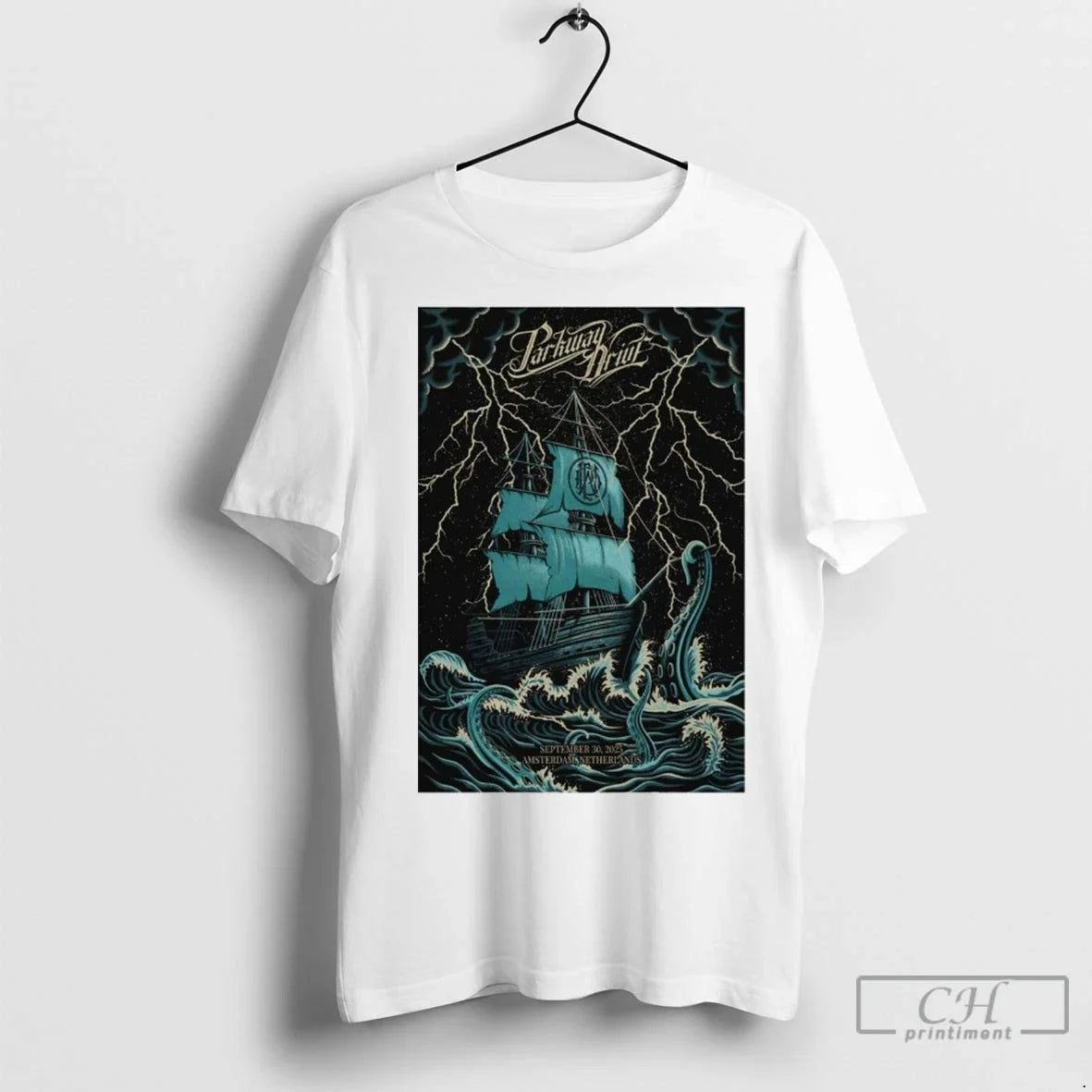 Premium Parkway Drive September 30 2025 Amsterdam - Adult & Kids T-Shirts, Sweatshirts & Hoodies apparel design preview 1
