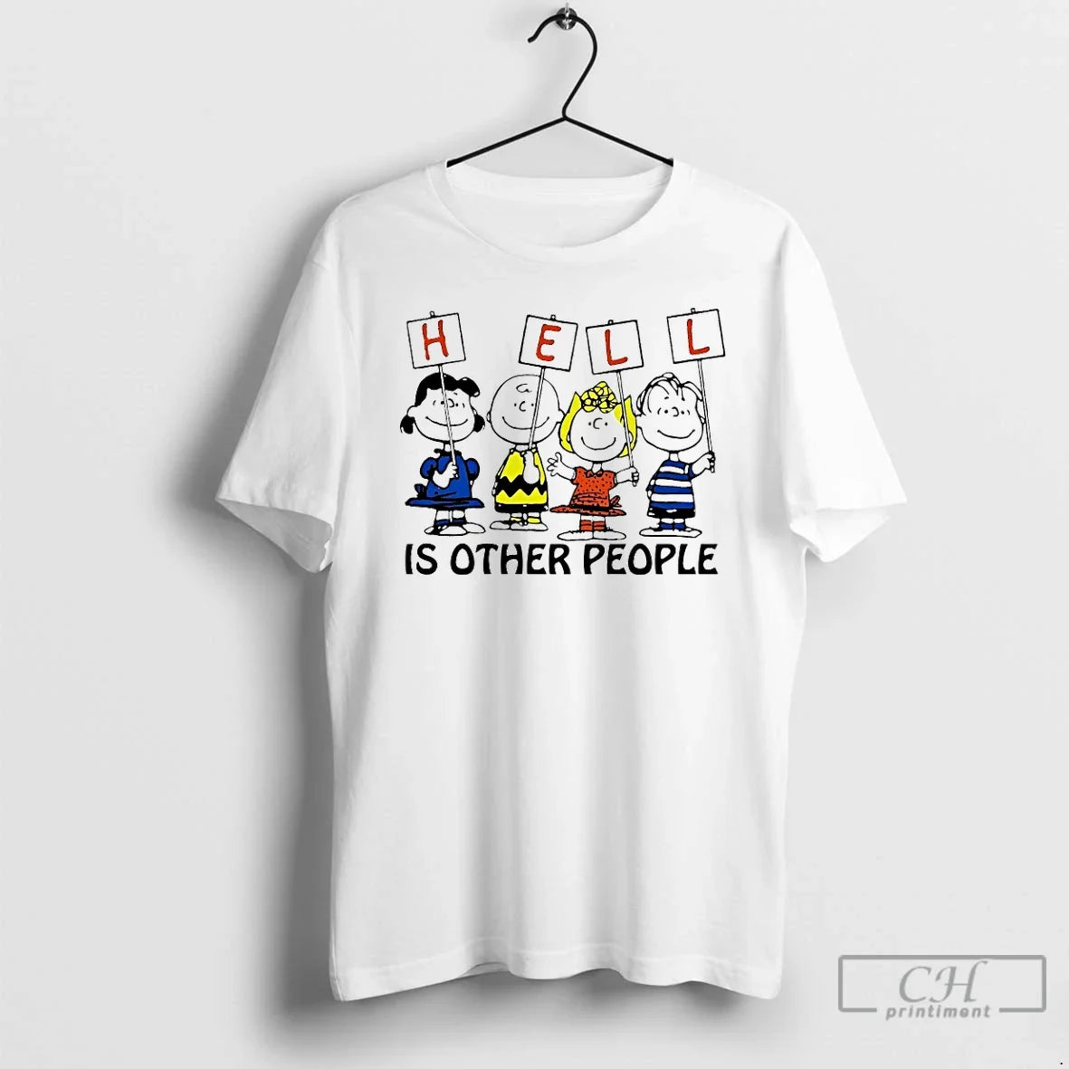 Peanut Hell Is Other People - Adult & Kids T-Shirts, Sweatshirts & Hoodies apparel design preview 1