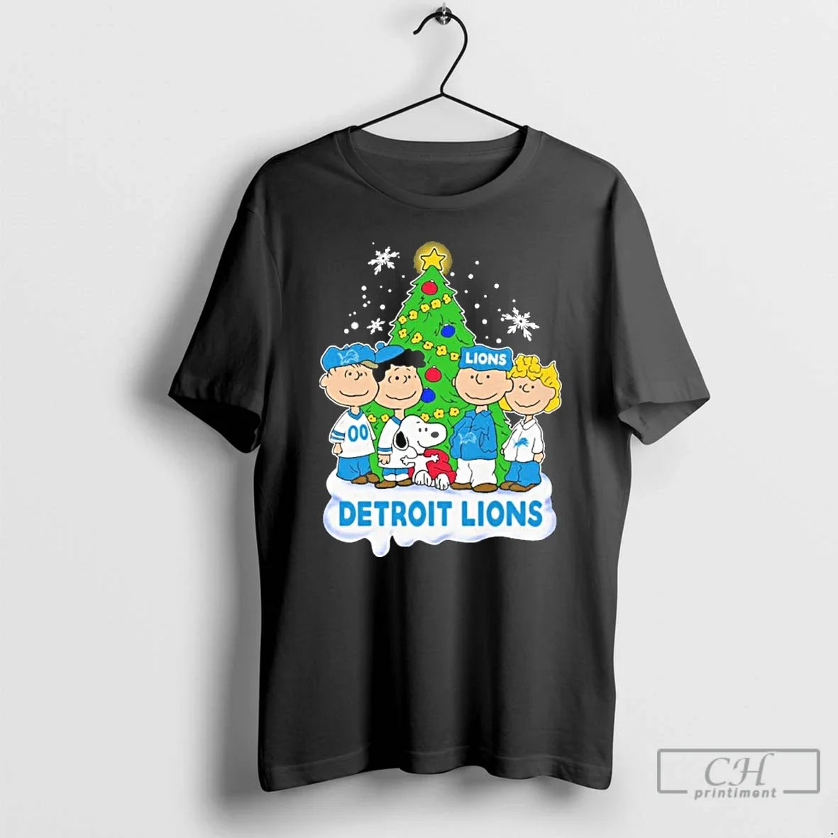 Peanuts Detroit Lions - Adult & Kids T-Shirts, Sweatshirts & Hoodies apparel design preview 1