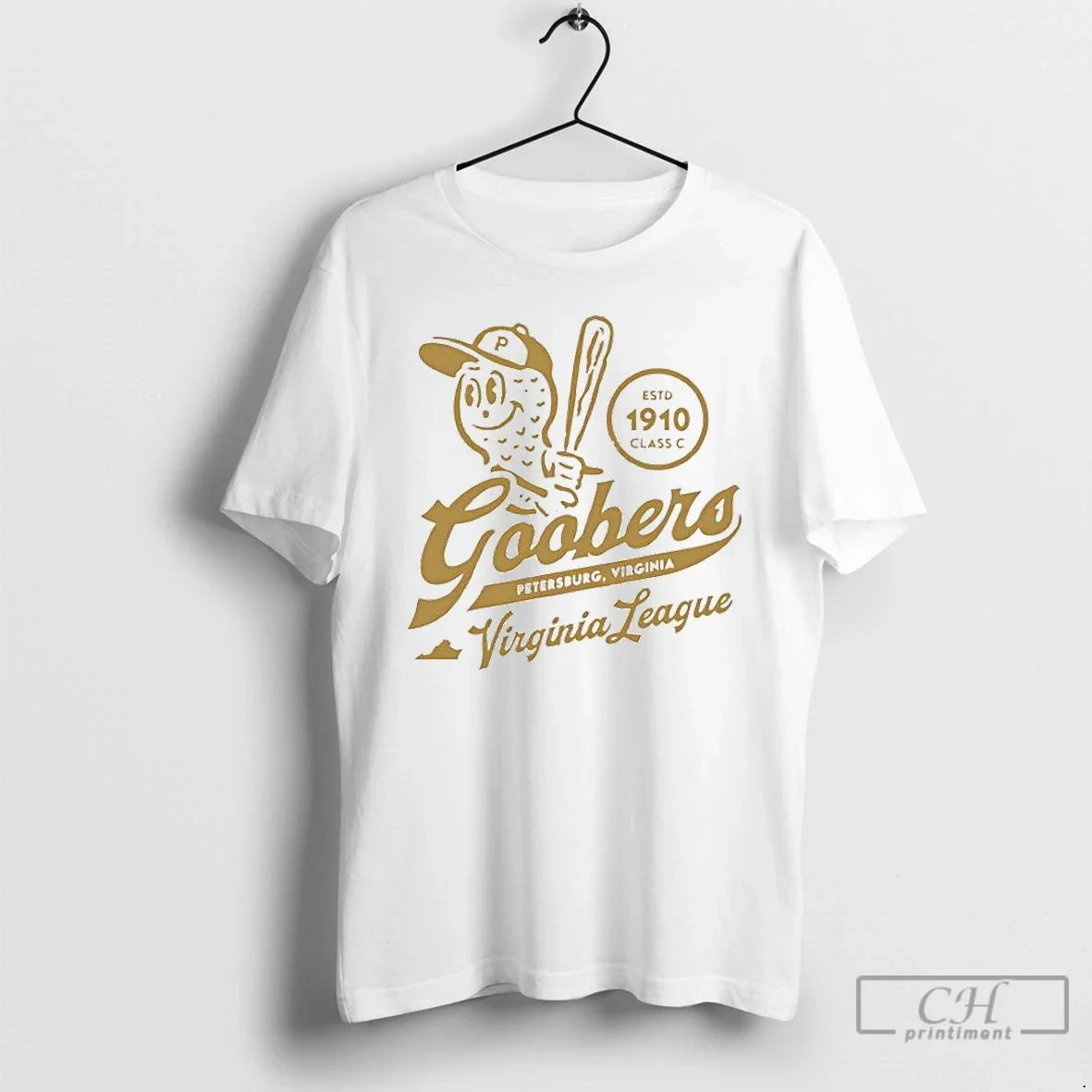 Petersburg Goobers Virginia League Defunct Baseball - Adult & Kids T-Shirts, Sweatshirts & Hoodies apparel design preview 1