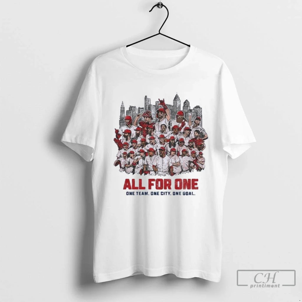 Premium Philadelphia Phillies All For One Team City - Adult & Kids T-Shirts, Sweatshirts & Hoodies apparel design preview 1