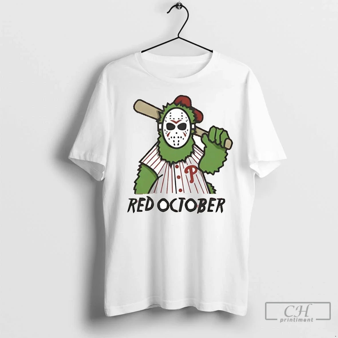 Premium Philadelphia Phillies Phanatic Jason Voorhees - Adult & Kids T-Shirts, Sweatshirts & Hoodies apparel design preview 1