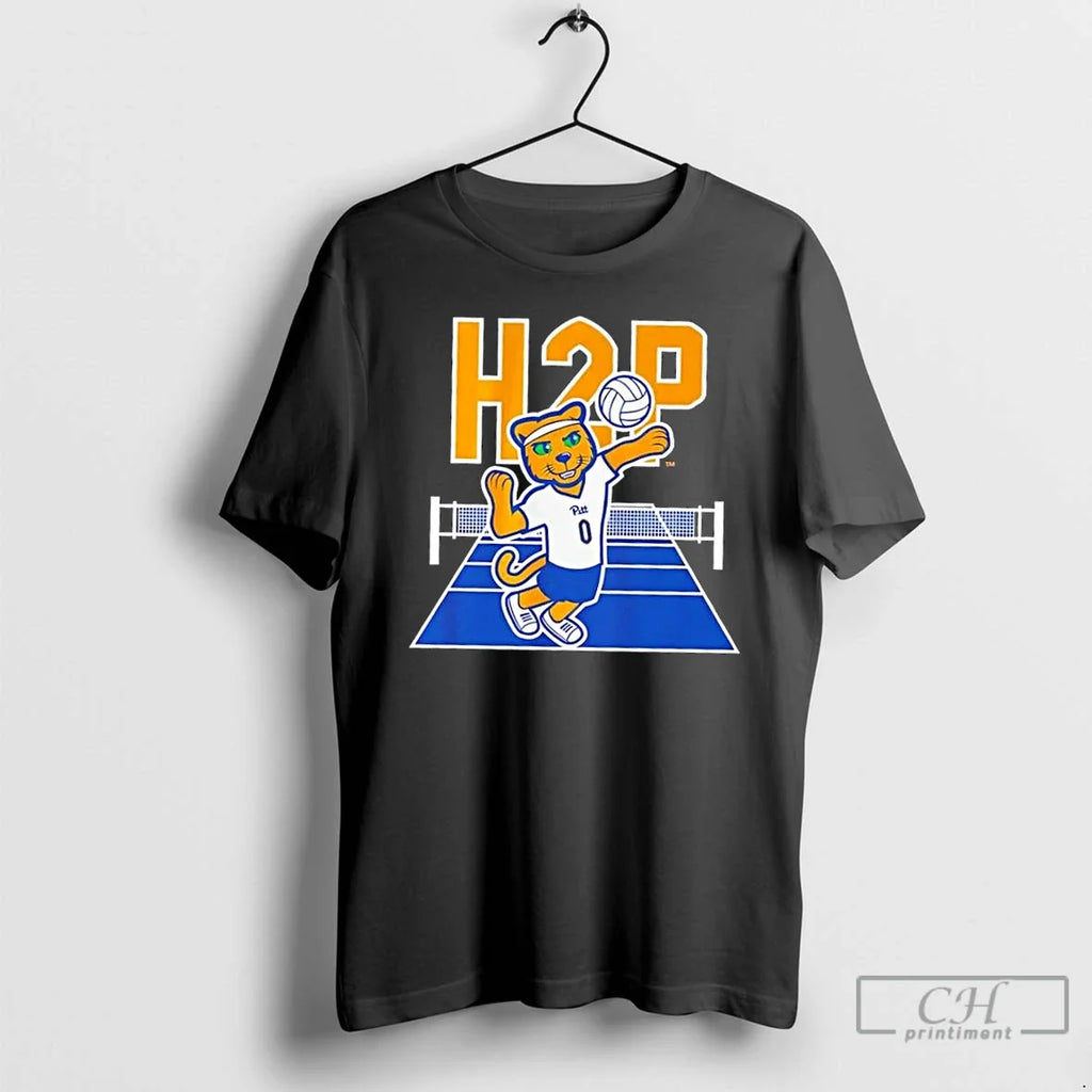 Pitt Panthers Volleyball Roc Logo - Adult & Kids T-Shirts, Sweatshirts & Hoodies apparel design preview 1