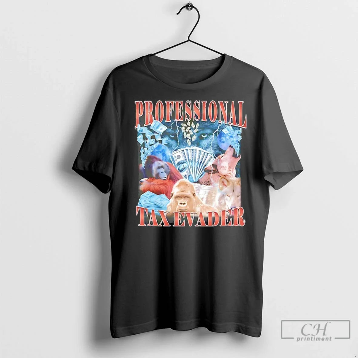 Premium Professional Tax Evader 90s Bootleg - Adult & Kids T-Shirts, Sweatshirts & Hoodies apparel design preview 1